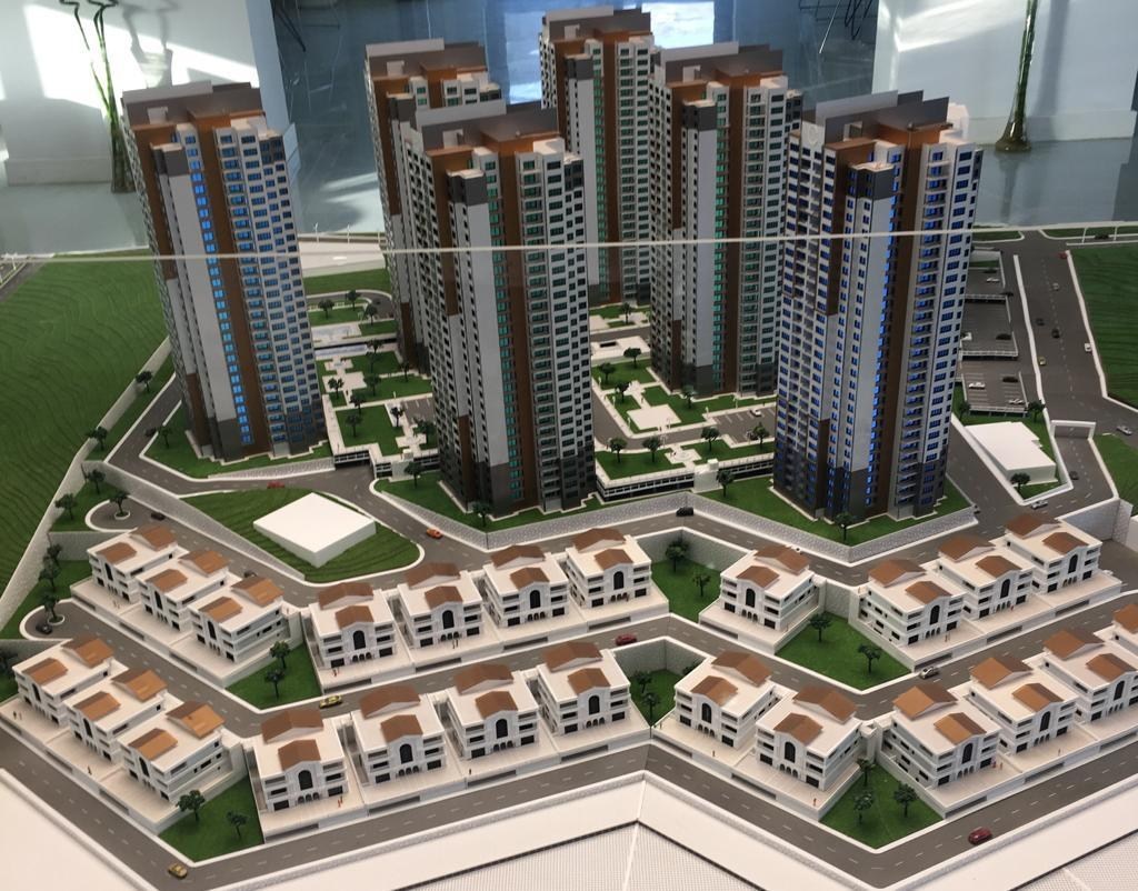 Model of a large residential development using the Momentum insulation system